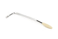 Metal tremolo arm with a threaded end and an off-white plastic tip on a white background.