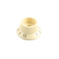 Aged white control knob with numbers 1 to 10 arranged around its base.