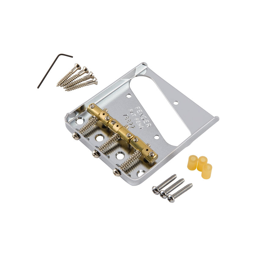 Fender® 3-Saddle American Vintage “Hot Rod” Telecaster® Bridge Assembly with Compensated Brass Saddles