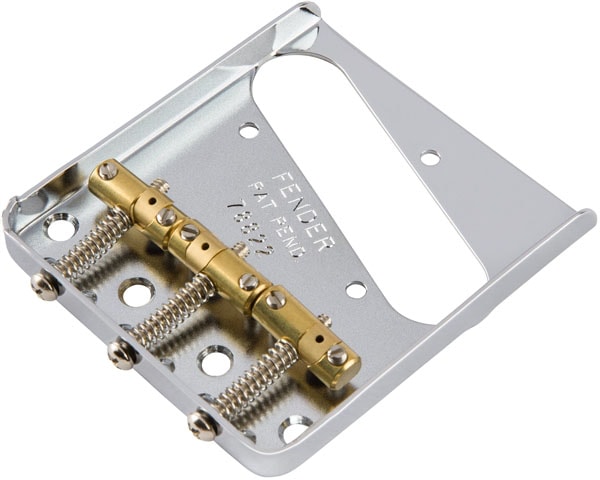 Fender® 3-Saddle American Vintage “Hot Rod” Telecaster® Bridge Assembly with Compensated Brass Saddles