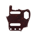 Brown tortoiseshell-style guitar pickguard with multiple cutouts for controls and pickups.