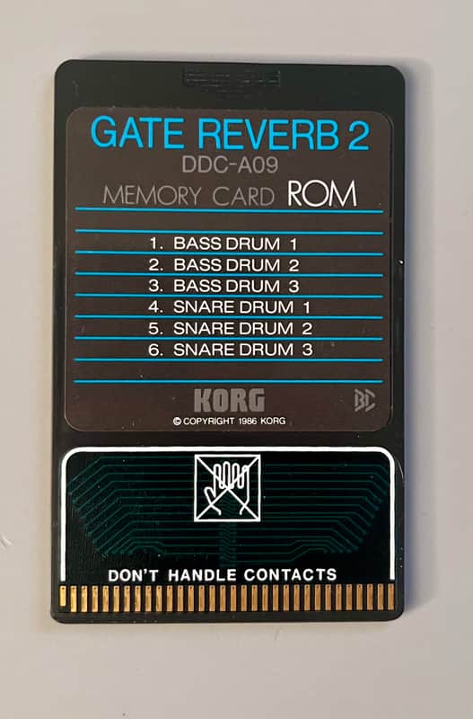 Korg DDC-A09 Gate Reverb 2, ROM Card for DDD-1, DDD-5