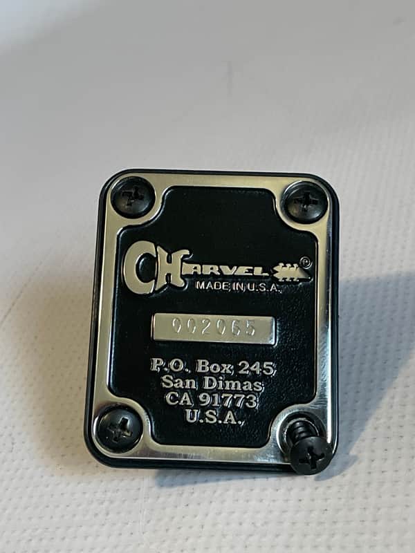 2008 Charvel USA San Dimas Guitar Black/Chrome Neckplate Low Serial Number
