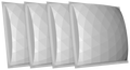 Geofusor 4''x2'x2' (4 Pack) w/16 Ez-Stick Pro Tab