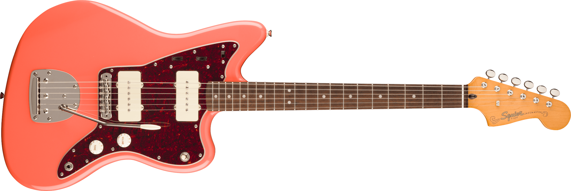 Squier Classic Vibe 60s Jazzmaster Tortoishell Pickguard, Tahitian Coral 0374083511