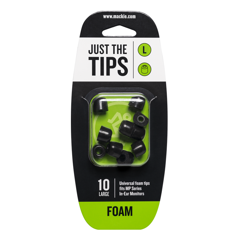 Foam Tips for MP Series In-Ear Headphones (10/Pack) - Large