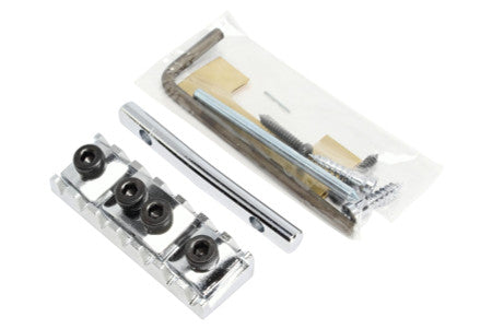 Chrome locking nut with multiple black components and an Allen wrench in clear packaging