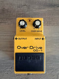 Boss OD-1 Over Drive (Black Label) 1977 - 1985 - Yellow