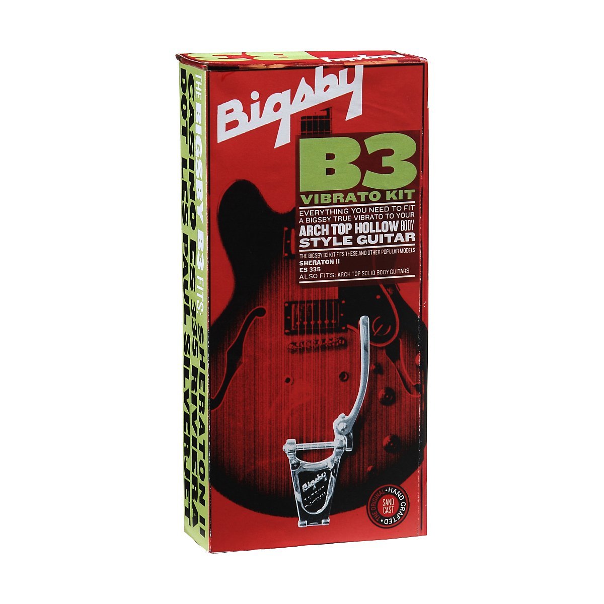 Bigsby® B3 Vibrato Kit, Hollow Body Arch Top – Chrome