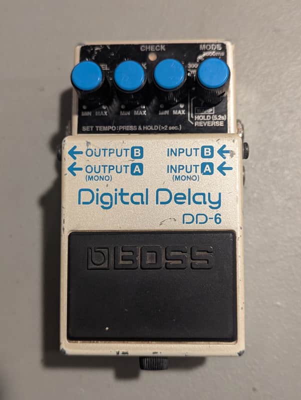 Boss DD-6 Digital Delay (Dark Gray Label) 2002 - 2008 - White