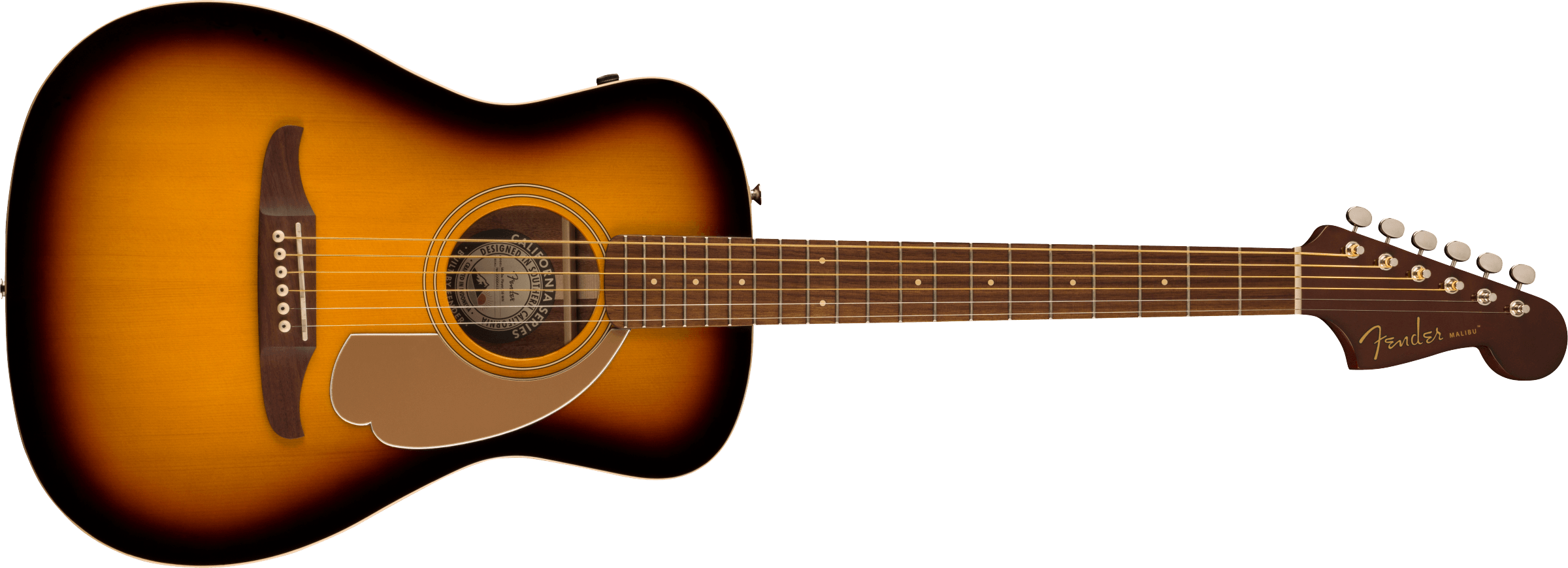 Fender Malibu Player Walnut Fingerboard, Gold Pickguard, Sunburst 0970722503