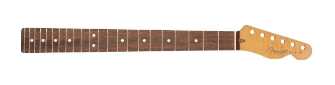 Fender® American Pro Tele Neck, 22 Narrow Tall Frets, 9.5” Radius, Figured Maple, Rosewood