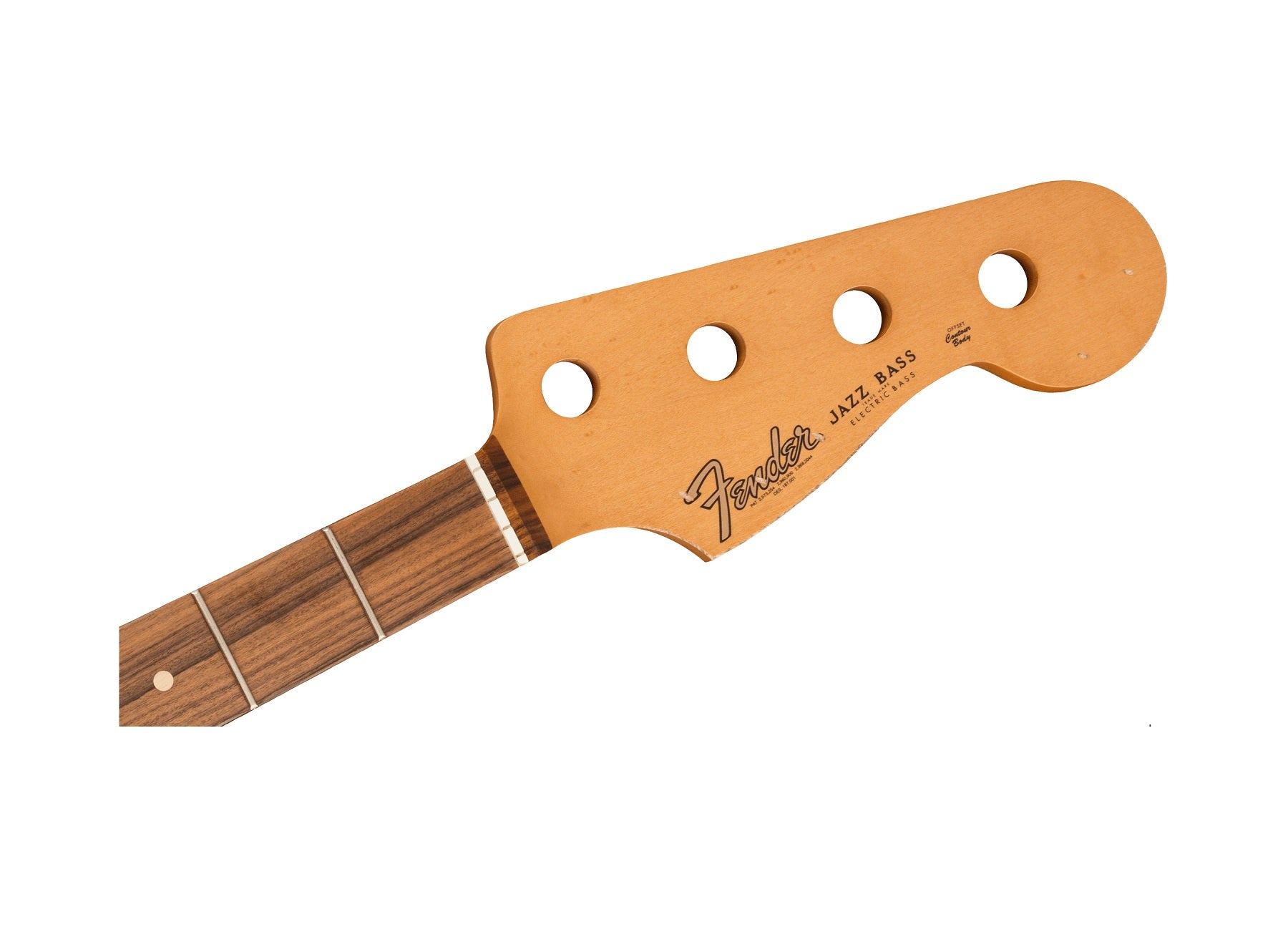 Fender® Road Worn® ’60’s Jazz Bass® Neck, 20 Medium Jumbo Frets, Pau Ferro, C Shape