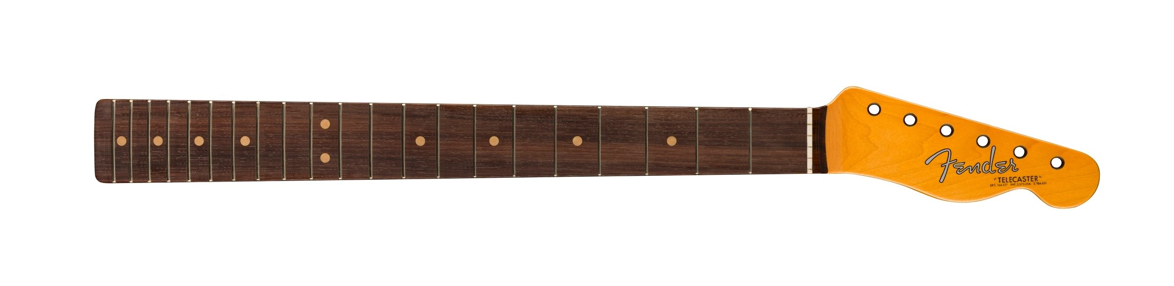 Fender American Vintage II 1963 Telecaster Neck, 21 Vintage Tall Frets, 7.25″ Radius, Rosewood