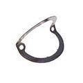 Single metal clip with two mounting holes on a white background.