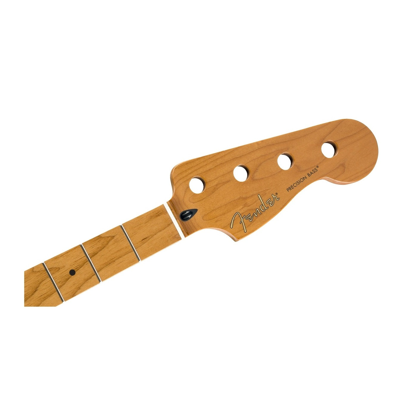 Fender® Roasted Maple Precision Bass Neck, 20 Medium Jumbo Frets, 9.5″, Maple, C Shape