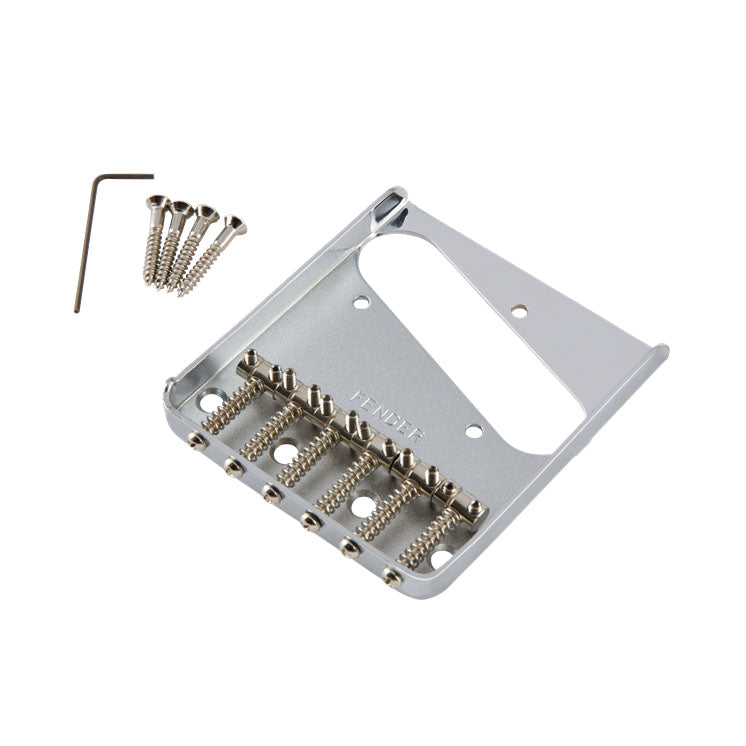 Fender® 6-Saddle Vintage-Syle Telecaster® Bridge Assembly – Chrome