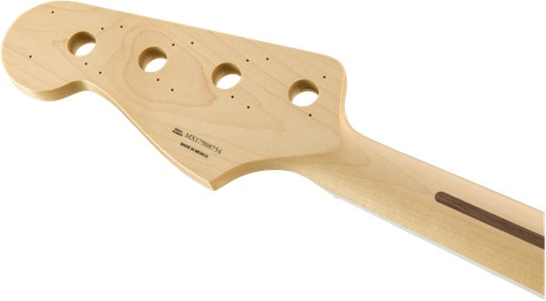 Fender® Classic Series 70’s Jazz Bass® Neck, 20 Medium Jumbo Frets, Block Inlay, C Shape, Pau Ferro