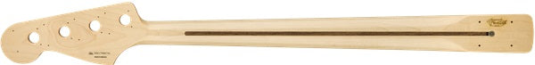 Fender® Classic Series 70’s Jazz Bass® Neck, 20 Medium Jumbo Frets, Block Inlay, C Shape, Pau Ferro