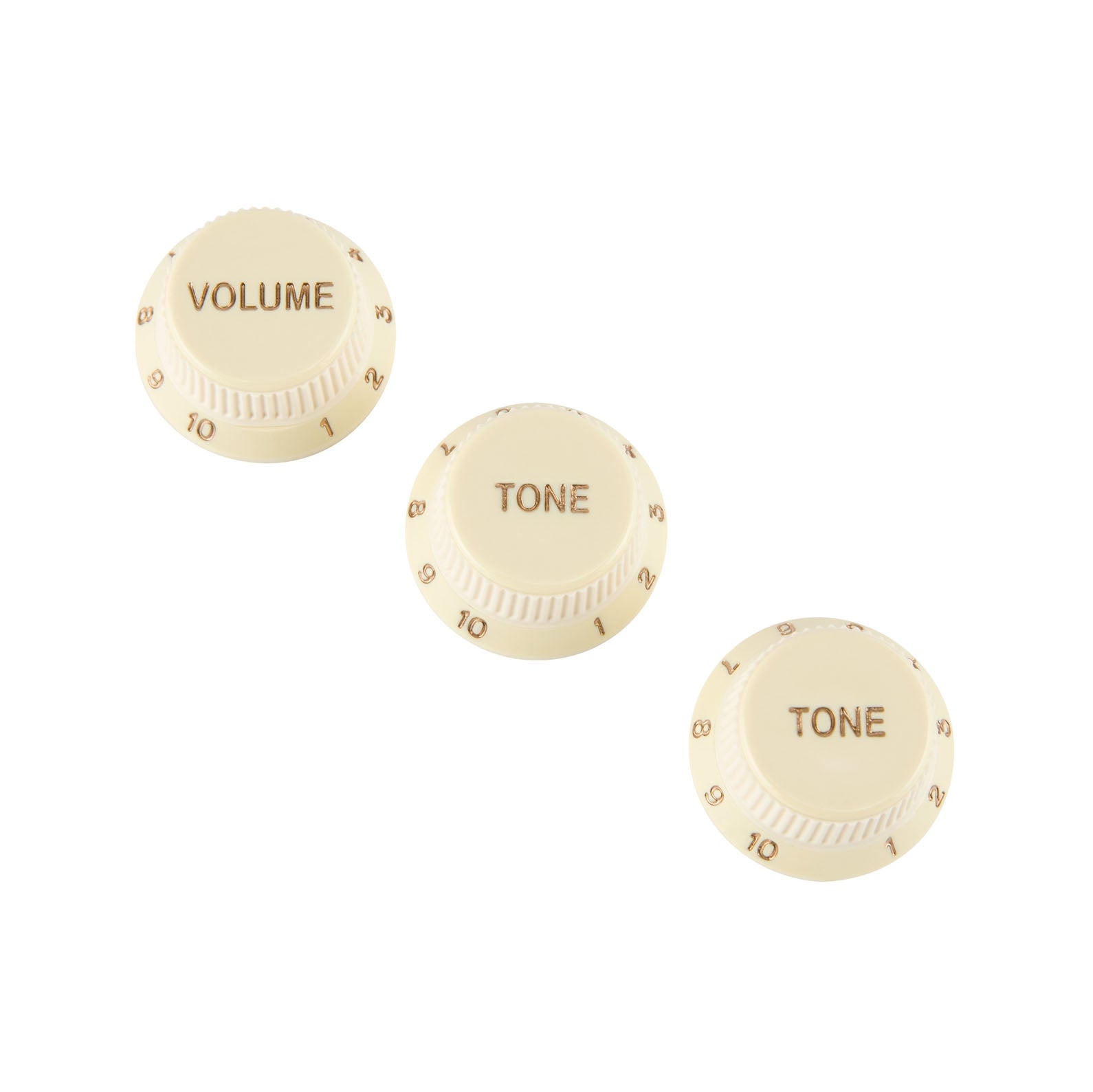 Fender® Stratocaster® Soft Touch Knobs, Aged White