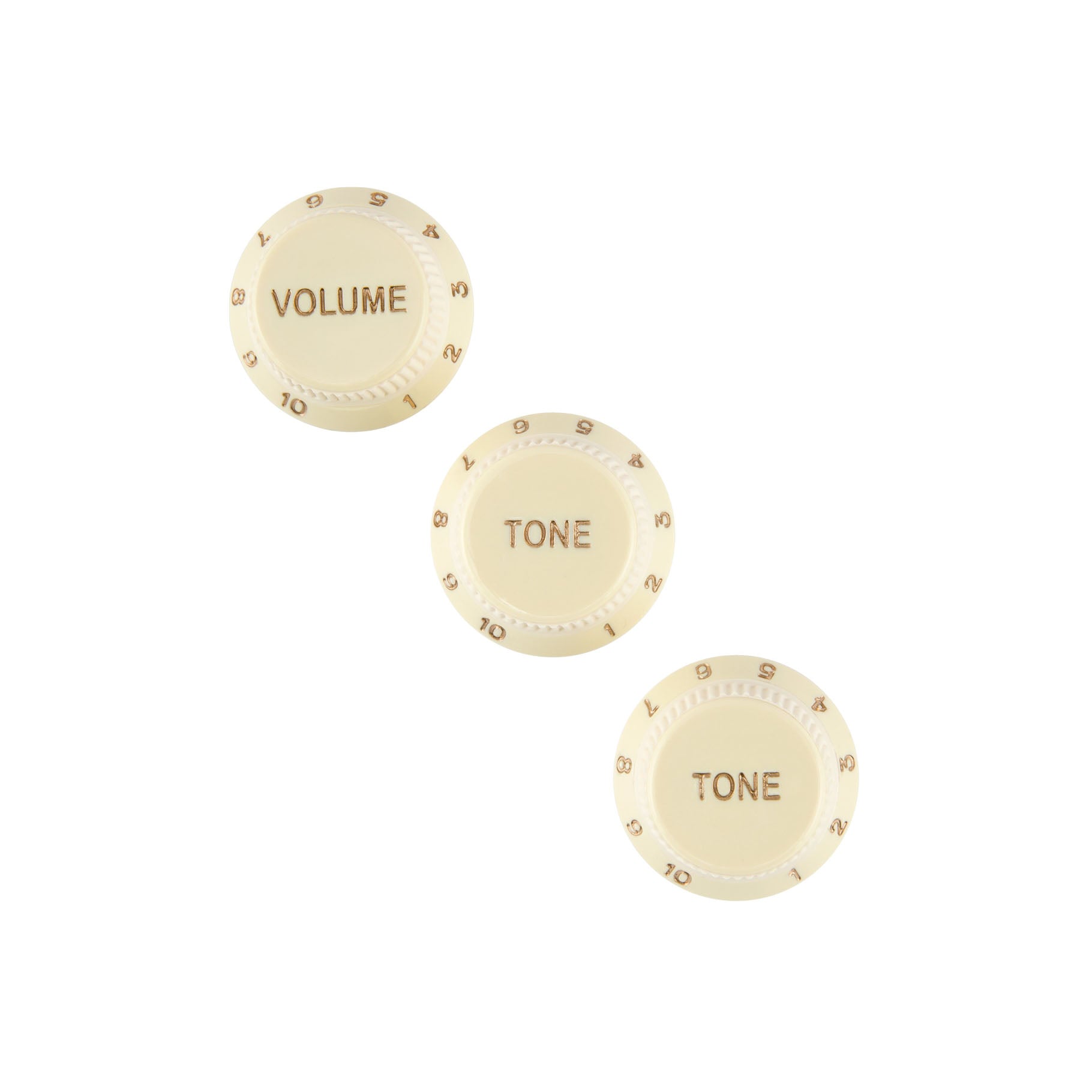 Fender® Stratocaster® Soft Touch Knobs, Aged White
