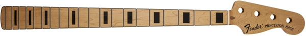 Fender® Classic Series 70’s Precision Bass® Neck, 20 Medium Jumbo Frets, Block Inlay – Maple