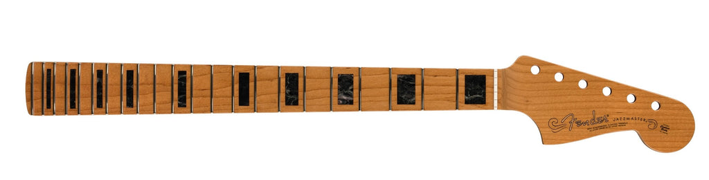 Fender® Roasted Jazzmaster Neck, Block Inlays, 22 Medium Jumbo Frets, 9.5″ Radius, Modern C Shape