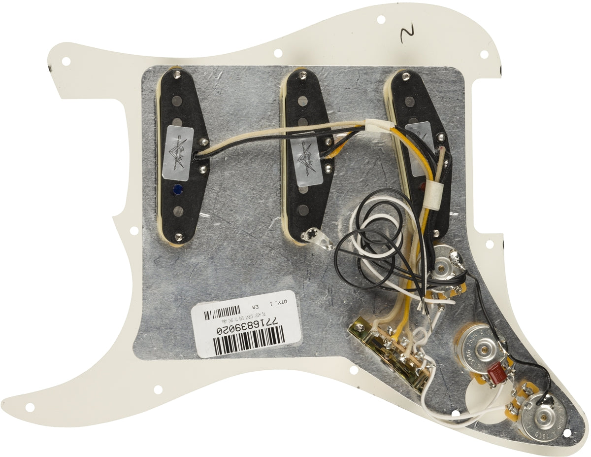 Fender® Pre-Wired Strat® Pickguard, Texas Special SSS, 11 Hole, Parchment