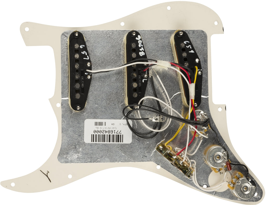 Fender® Pre-Wired Strat® Pickguard, Tex-Mex SSS, 11 Hole, Tortoise Shell