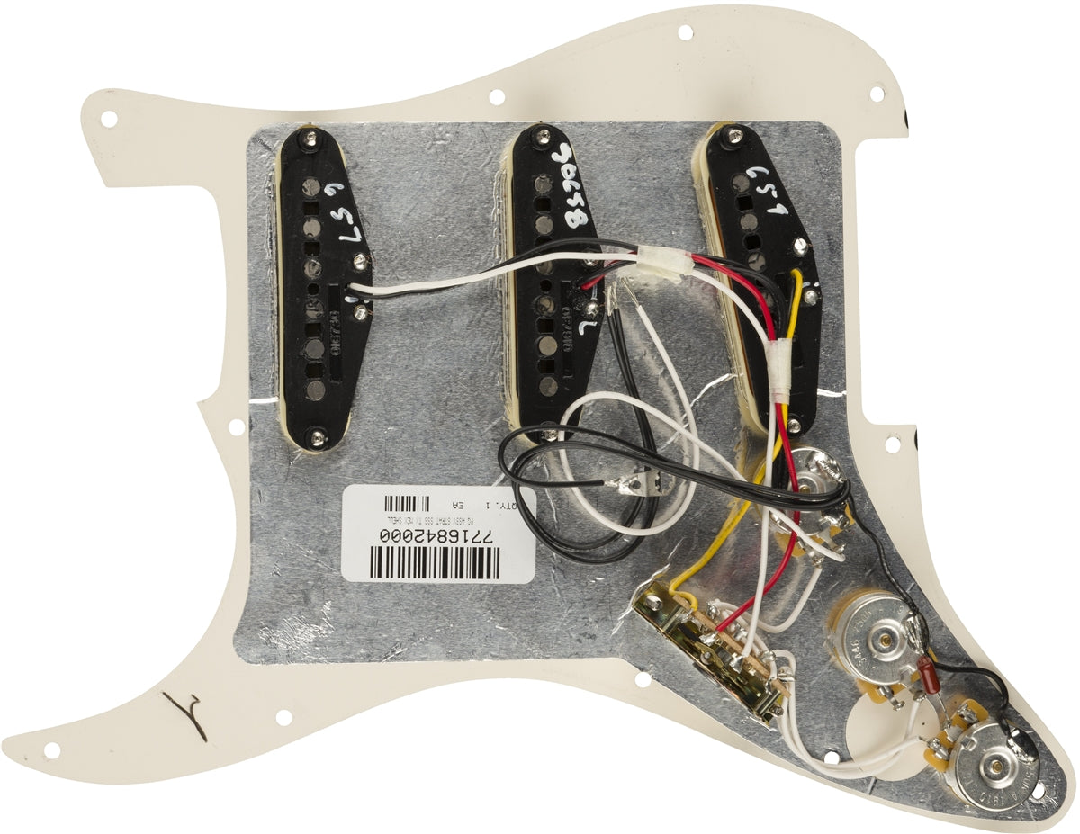 Fender® Pre-Wired Strat® Pickguard, Tex-Mex SSS, 11 Hole, Tortoise Shell