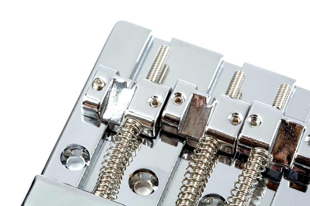 Fender® HiMass™ 4-String Bass Bridge Assembly With Brass Saddles