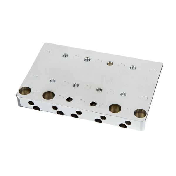 Fender® HiMass™ 5-String Bass Wide Bridge Assembly With Zinc Saddles, Chrome