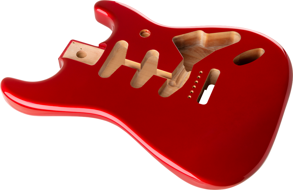 Fender Classic Series 60s Stratocaster SSS Alder Body Vintage Bridge Mount, Candy Apple Red 0998003709
