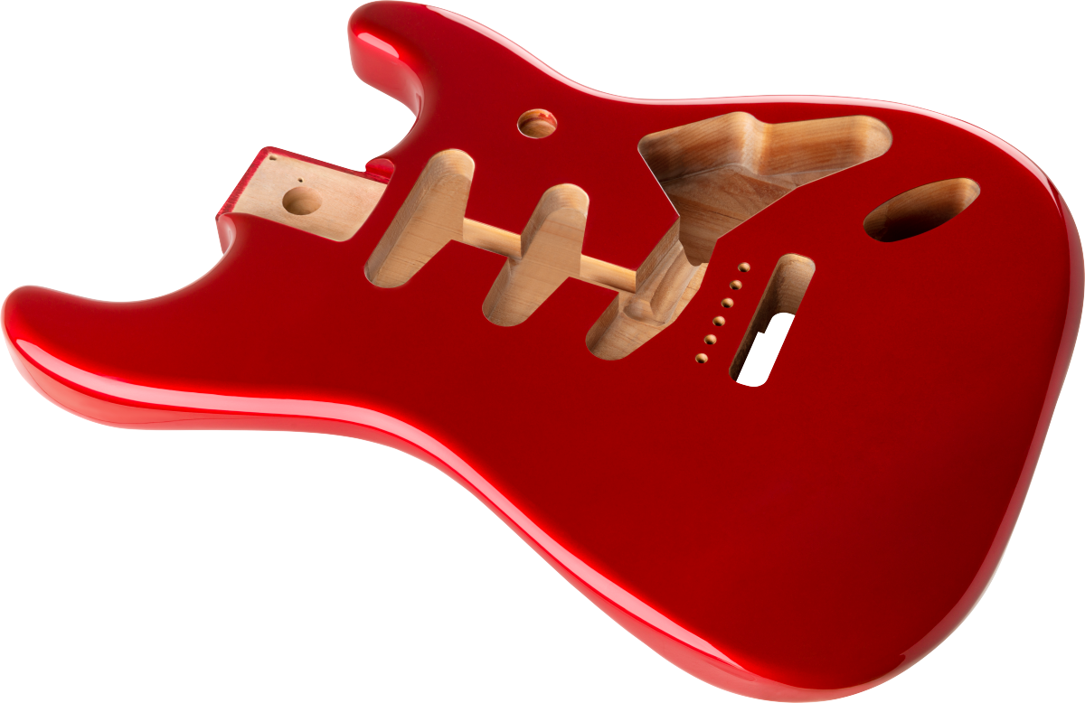 Fender Classic Series 60s Stratocaster SSS Alder Body Vintage Bridge Mount, Candy Apple Red 0998003709
