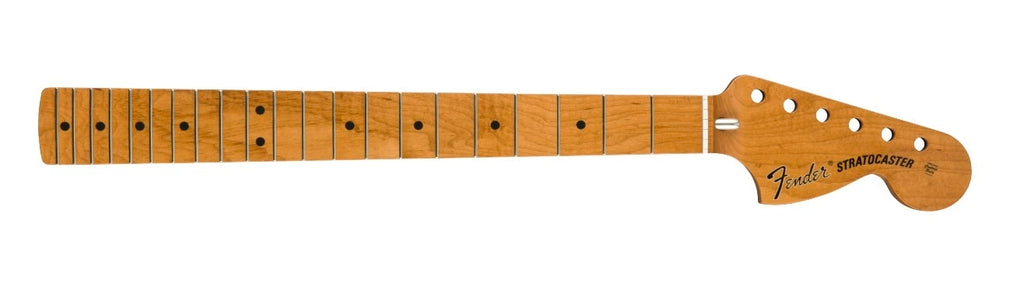 Fender® Roasted Maple Vintera Mod ’70’s Stratocaster Neck, 21 Medium Jumbo Frets, 9.5″, “C” Shape
