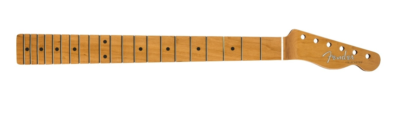 Fender® Roasted Maple Vintera Mod ’60’s Telecaster Neck, 21 Medium Jumbo Frets, 9.5″, “C” Shape
