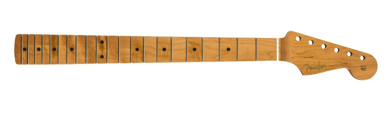 Fender® Roasted Maple Vintera Mod ’60’s Stratocaster Neck, 21 Medium Jumbo Frets, 9.5″, “C” Shape