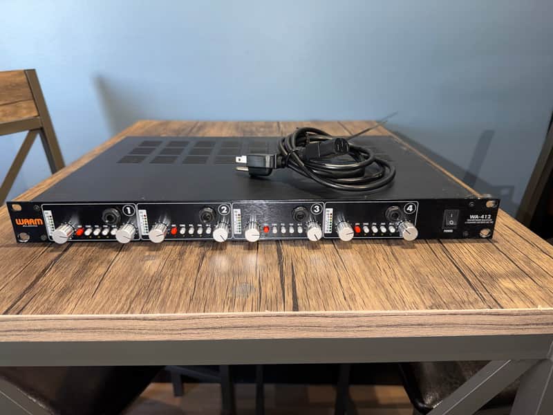Warm Audio WA-412 4-Channel Discrete Microphone Preamp - Black