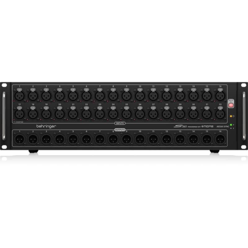 Behringer S32 | 32 In 16 Out Digital Snake | AES50 Stage Box with Midas Preamps