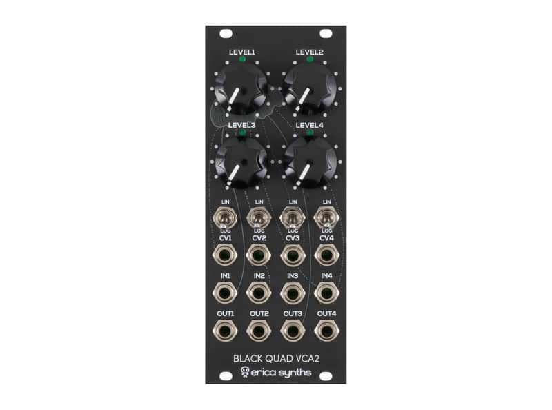 Erica Synths Black Quad VCA2 4-Channel VCA + Mixer [USED]