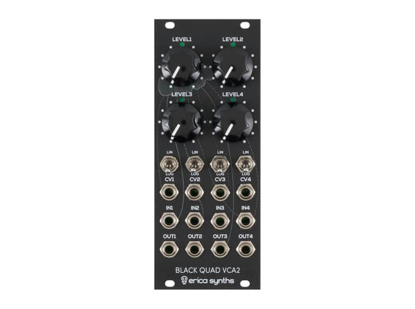 Erica Synths Black Quad VCA2 4-Channel VCA + Mixer [USED]