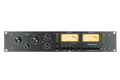 Front panel of a black WesAudio ng78 stereo audio limiter with knobs, meters and buttons.