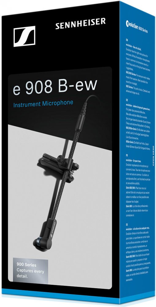 SENNHEISER E 908 B-EW — Microphone, studio recording microphone body