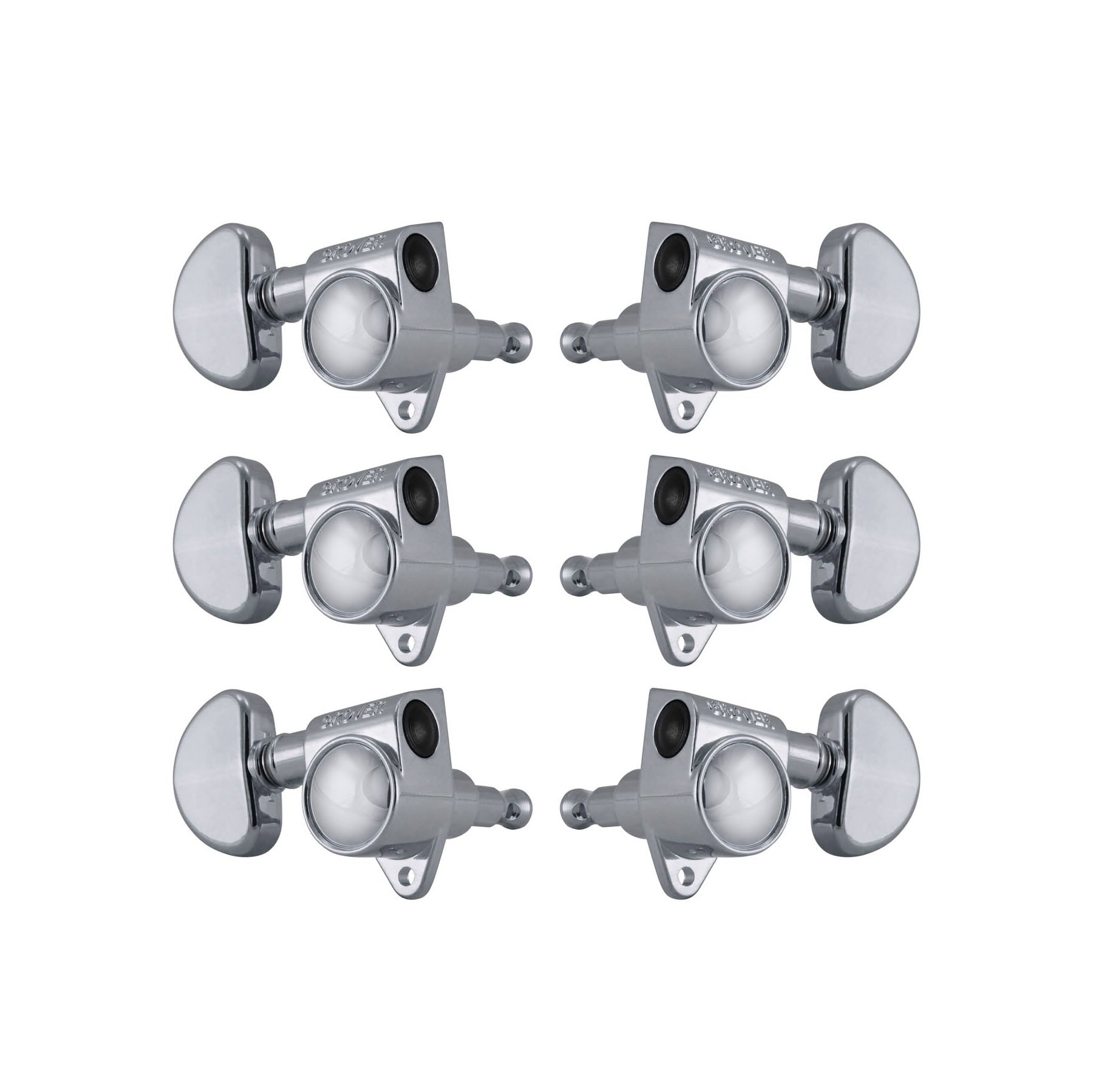 Grover 102C Rotomatic Chrome Machine Heads 3+3 – Kidney Style