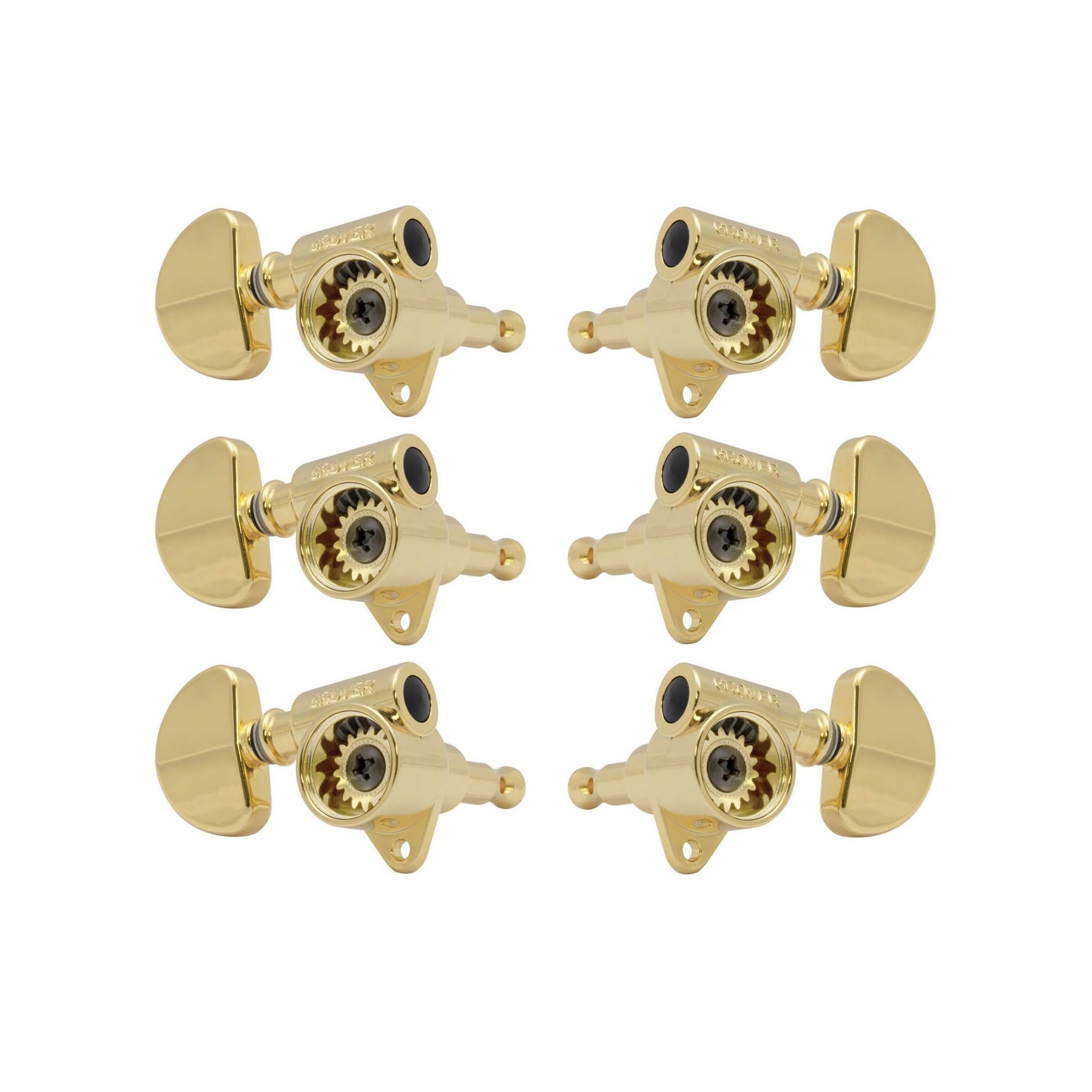 Grover 102SVG Rotomatic Gold Skeleton View Machine Heads 3+3 – Original “Milk Bottle” Style
