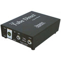 Black metal audio tube direct box with XLR, input/output jacks, and boost and lift switches.