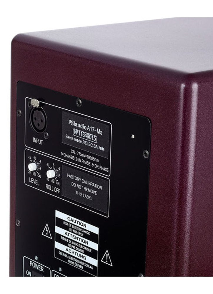 PSI AUDIO A17M - Black — Studio Monitor, nearfield reference loudspeaker