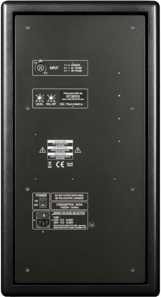 PSI AUDIO A25M - Black — Studio Monitor, nearfield reference loudspeaker