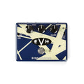 Rectangular blue and cream guitar effects pedal with three control knobs, two toggle switches, and a foot switch.