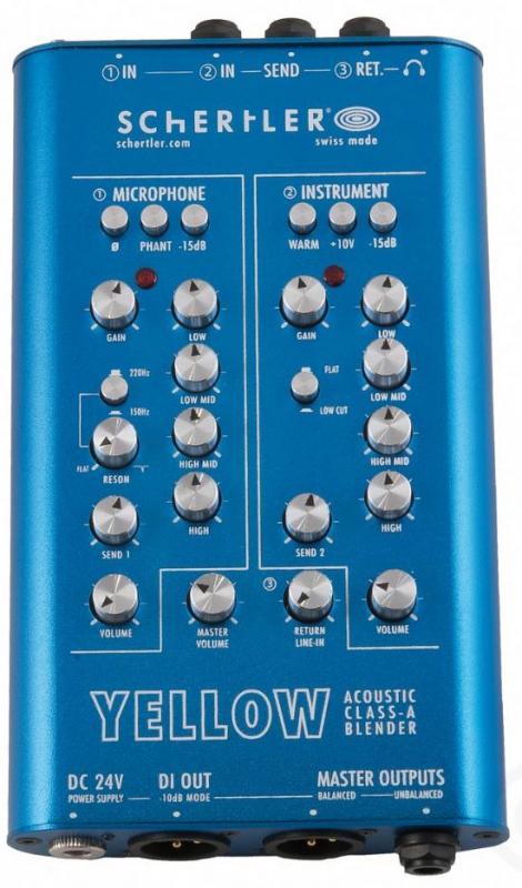 SCHERTLER YELLOW BLENDER — Microphone, studio recording microphone body